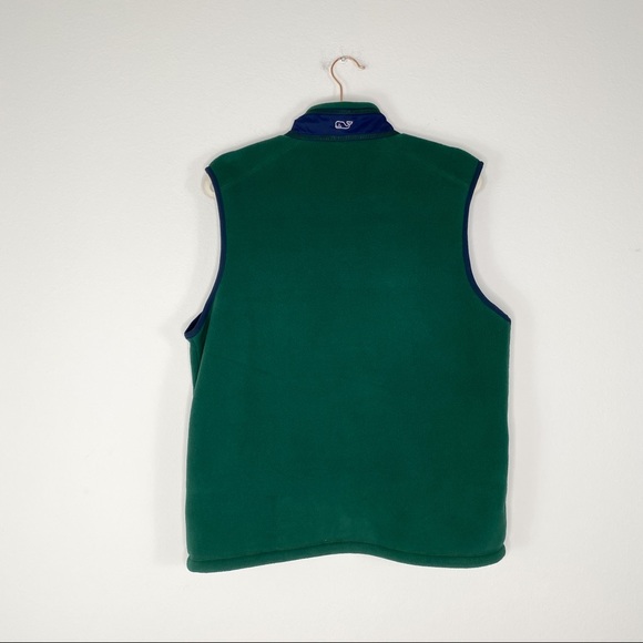 🧤SOLD🧤Vineyard Vines Plush Fleece Zip Front Vest - Picture 3 of 7